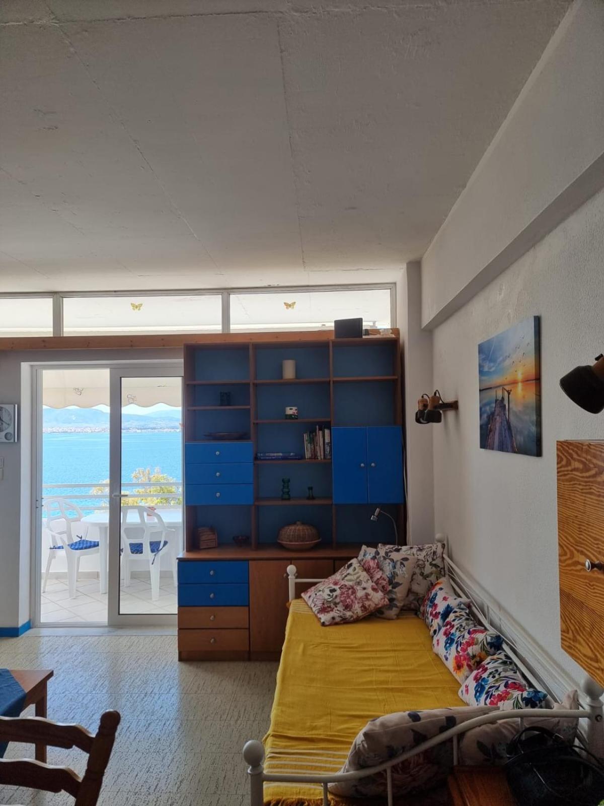 לוטראקי Atlas Apartment With Private Beach And Seaview Blue מראה חיצוני תמונה